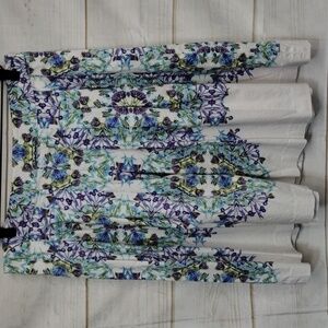 Talbots Floral Pleated Skirt Size 10P